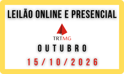 LEILÃO TRT - OUTUBRO - 15/10/2026