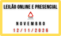LEILÃO TJMG - NOVEMBRO - 12/11/2026